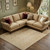 8' X 10' Beige And Copper Oriental Washable Area Rug With UV Protection