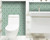 5" X 5" Glenda Sage  Removable Peel and Stick Tiles