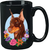 Doberman Red Cropped - Best of Breed Ceramic 15oz Coffee Black Mug