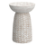 18" White Solid Wood Round End Table