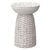 18" White Solid Wood Round End Table