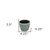 Blue Ceramic 7 Ounce Dotted Round Distressed Pot Planter