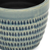 Blue Ceramic 7 Ounce Dotted Round Distressed Pot Planter