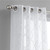84” White Trellis Pattern Embroidered Window Curtain Panel