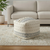 Cotton And Wool Striped Pouf Ottoman
