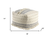 Cotton And Wool Striped Pouf Ottoman