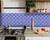 4" X 4" Blue And White Gerbera Peel And Stick Removable Tiles - 808230083868