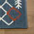 5' X 7' Blue And Ivory Geometric Area Rug
