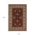 10' X 13' Red And Ivory Oriental Area Rug
