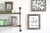9" x 12" Gray Solid Wood Hanging Picture Frame