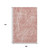9' X 12' Blush And Ivory Abstract Washable Area Rug With UV Protection
