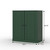 32" Green Solid Wood Shaker Style Double Door Linen Cabinet