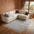 9' X 12' Gray And Tan Jute Geometric Hand Woven Area Rug