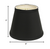 Black Shantung Silk Empire Lamp Shade