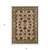 2' X 3' Ivory And Red Floral Area Rug