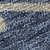 5' X 8' Navy Blue Copper And Gray Floral Washable Area Rug With UV Protection