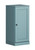 17" Aqua Solid Wood Free Standing Single Door Linen Cabinet