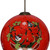 Reindeer with Plaids and Cardinals Hand Painted Mouth Blown Glass Ornament - 606114637417