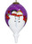 Amore Snowmen Hand Painted Mouth Blown Glass Ornament - 606114637714