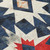 8' X 10' Navy Blue And Red Aztec Washable Indoor Outdoor Area Rug