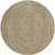 8' Chocolate And Ivory Round Geometric Washable Indoor Outdoor Area Rug