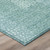 9' X 12' Turquoise And Teal Blue Abstract Washable Indoor Outdoor Area Rug
