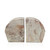 Set of Two Beige Marble Decorative Bookends
