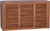 14" Brown Solid Wood Bathroom Storage Furniture Set