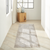10' Ivory Abstract Power Loom Runner Rug