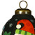 Santa in Holiday Lights Hand Painted Mouth Blown Glass Ornament - 606114637059