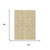 8' X 10' Gold And Wheat Animal Print Washable Indoor Outdoor Area Rug
