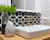 4" X 4" Black and White Stark Peel and Stick Removable Tiles - 808230081819