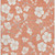 3' X 5' Coral And Ivory Floral Washable Area Rug With UV Protection