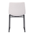 Set of Two Ivory and Black Faux Fur Dining Side Chairs