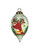 Festive Glitter Reindeer with Lights Hand Painted Mouth Blown Glass Ornament - 606114637097