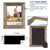 8" x 10" Black Solid Wood Tabletop Picture Frame