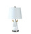 21” White and Gold Llama Table Lamp - 606114544418