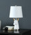 21” White and Gold Llama Table Lamp - 606114544418