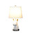 21” White and Gold Llama Table Lamp - 606114544418