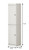 17" Off White Solid Wood Free Standing Double Door Linen Cabinet