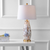 28" Gold Novelty Table Lamp With Drum Shade