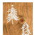 59" Natural And White Solid Wood Christmas Christmas Trees Porch Sign