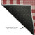 3' X 5' Red Ivory And Black Plaid Washable Area Rug With UV Protection