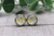 Lemons | Glass Stud Earrings | Hypoallergenic