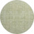 8' Sage And Fern Green Geometric Washable Round Rug With UV Protection