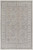 12' X 15' Silver Taupe and Blue Oriental Power Loom Worn Faded Area Rug With Fringe