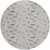 8' Silver And Beige Round Horse Washable Indoor Outdoor Area Rug