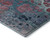 5' X 8' Teal Plum And Beige Abstract Washable Area Rug With UV Protection