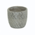 Gray Ceramic 101 Ounce Geometric Round Distressed Pot Planter