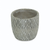 Gray Ceramic 101 Ounce Geometric Round Distressed Pot Planter